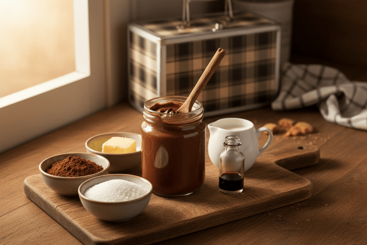 Homemade Nut-Free Chocolate Spread (5 Ingredients, School-Safe) - All Natty